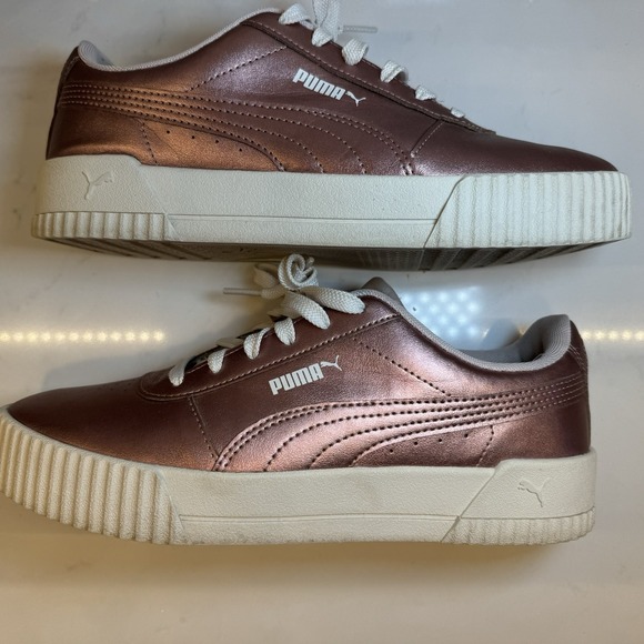 Puma Women's sneakers Carina Metallic‎ Pink Women's Size 8.5 - Picture 11 of 14